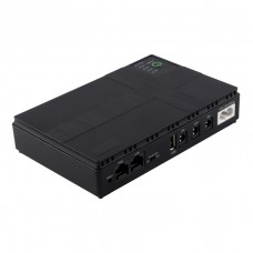 Источник Бесперебойного Питания UPS DC1018P USB, DC, 5V+9V+12V (10400mAh) Черный