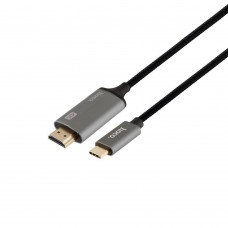 Перехідник Hoco UA13 Type-c HDMI 1,8m Колір Сiрий