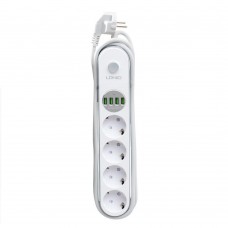 Сетевой Удлинитель LDNIO SE4432 4USB 3.4A/4 Socket Цвет Белый
