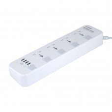 Сетевой Удлинитель LDNIO SC4408 4USB 3.4A Цвет Белый