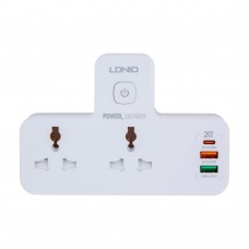 Сетевой адаптер LDNIO SC2311 2 ports / PD / 2USB QC3.0 / Night Lamp Белый