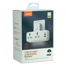 Сетевой Переходник с Ночником LDNIO SC2311 1 Type-C PD/ 2 USB QC/ 2 PSocket/ Led lamp Мят.упак. Цвет