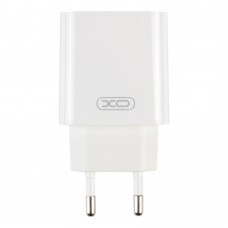 Мережевий Зарядний Пристрій XO L103 1USB QC 18W+USB to Type-C Білий