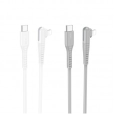 Кабель USB Borofone BX105 Corriente PD27W Type-C to Lightning Серый