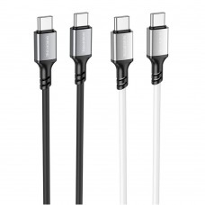 Кабель USB Borofone BX83 60W (20V/3A) Silicone Type-C to Type-C Белый