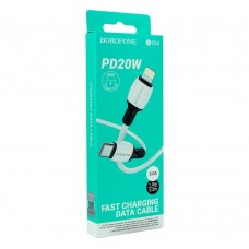 Кабель USB Borofone BX84 PD20W Type C to Lightning Белый