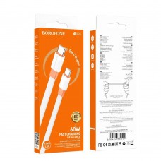 Кабель USB Borofone BX89 Union 60W Type-C to Type-C Бело-зеленый