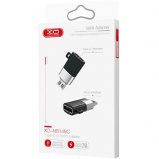 Перехідник XO NB149-C TYPE C to Micro connector Чорний