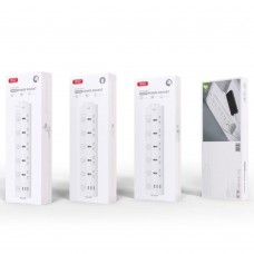 Мережевий Подовжувач XO WL19 5AC+USB-A+1USB-C 2m Бiлий