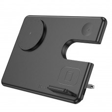 Беспроводное Зарядное Устройство Hoco CQ1 3-in-1 15W (for iWatch) Черное
