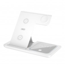 Беспроводное Зарядное Устройство XO WX023 3 в 1 For iP Watch Белый