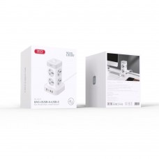Мережевий Подовжувач XO WL21 Tower Shaped 8AC socket+3USB-A+1USB-C 2m Бiлий