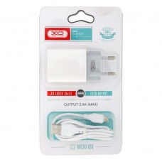 Мережевий Зарядний Пристрій XO L65 EU Micro 2 USB 2.4A