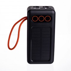 Повербанк с быстрой зарядкой и 3 шнурами 30000 mAh портативное зарядное устройство powerbank зарядка для телефона HP-N56