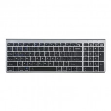 Клавіатура бездротова JJEQANG JB-386 bluetooth keyboard Сталевий