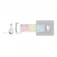Игровой Комплект 5в1 FANTECH P51 (Клавиатура, Мышь, Коврик, Наушники с подставкой) Белый
