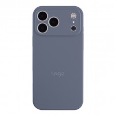 Чохол Silicone Case Full Size with Frame для iPhone 17 Pro Max 28.Lavender Grey