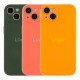 Чохол Silicone Case Full Size with Frame для iPhone 14 13.Orange