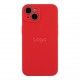 Чохол Silicone Case Full Size with Frame для iPhone 14 14.Red