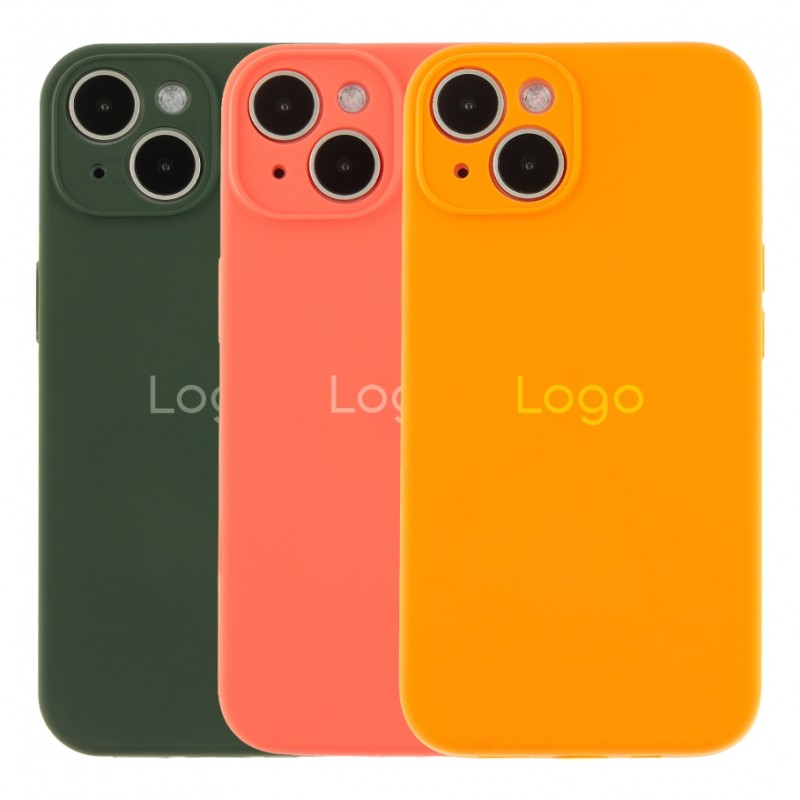 Чохол Silicone Case Full Size with Frame для iPhone 14 01.Mint