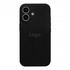 Чохол Silicone Case Full Size with Frame для iPhone 16 18.Black