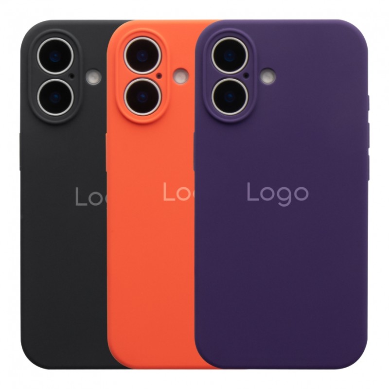 Чохол Silicone Case Full Size with Frame для iPhone 16 39.Elegant Purple