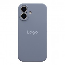 Чохол Silicone Case Full Size with Frame для iPhone 16 28.Lavender Grey
