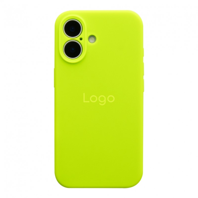 Чохол Silicone Case Full Size with Frame для iPhone 16 40.Shiny Green