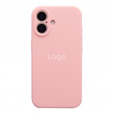 Чохол Silicone Case Full Size with Frame для iPhone 16 06.Light Pink