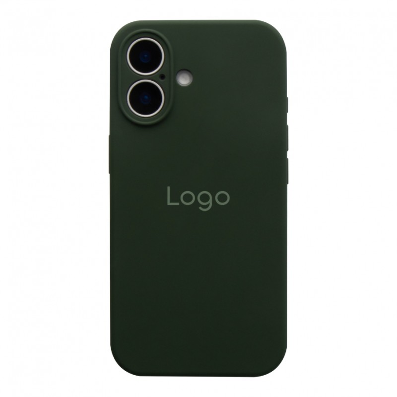 Чохол Silicone Case Full Size with Frame для iPhone 16 71.Cyprus Green