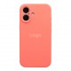 Чохол Silicone Case Full Size with Frame для iPhone 16 30.Flamingo