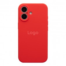 Чохол Silicone Case Full Size with Frame для iPhone 16 14.Red