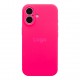 Чохол Silicone Case Full Size with Frame для iPhone 16 38.Shiny Pink