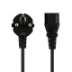 Мережевий шнур (C13-CEE 7/7) 1.5m 3*0.75mm 2 PC-186-VDE Колір Чорний