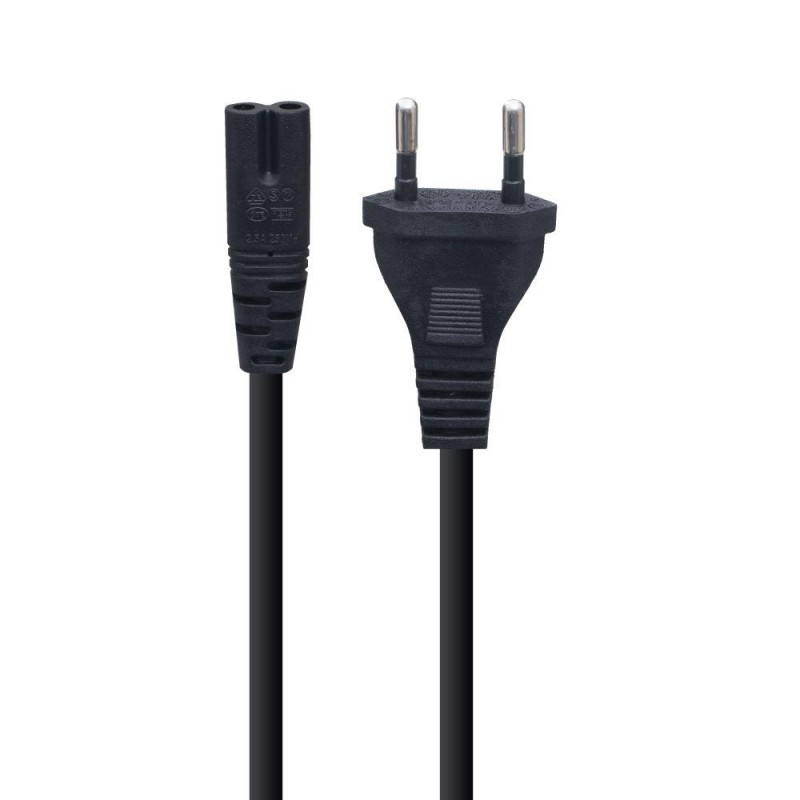 Мережевий шнур C7/F 2pin 1.5m Колір Чорний