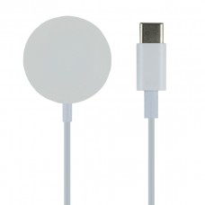 Бездротовий Зарядний Пристрій for Apple Watch Magnetic USB-C 1:1 Бiлий