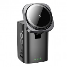 Бездротовий Зарядний Пристрій Hoco CQ20A EU 6-in-1 15W+1USB/2USB-C 65W Magnetic (iWatch) Чорний