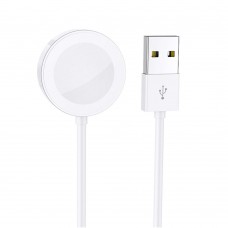 Бездротовий Зарядний Пристрій Borofone BQ13 (iWatch 1-8, SE/SE2/Ultra) Бiлий