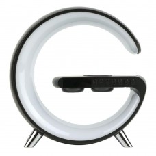 Бездротовий Зарядний Пристрій з с RGB Light/Alarm Clock/Desk Lamp 15W Бiлий