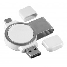 Бездротовий Зарядний Пристрій Magnetic for Apple Watch Бiлий