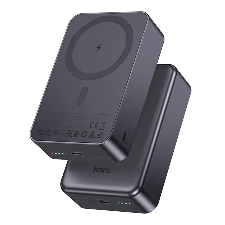 Універсальна Мобільна Батарея Power Bank Hoco J160B Original PD20W wireless magnetic 20000mAh Сірий