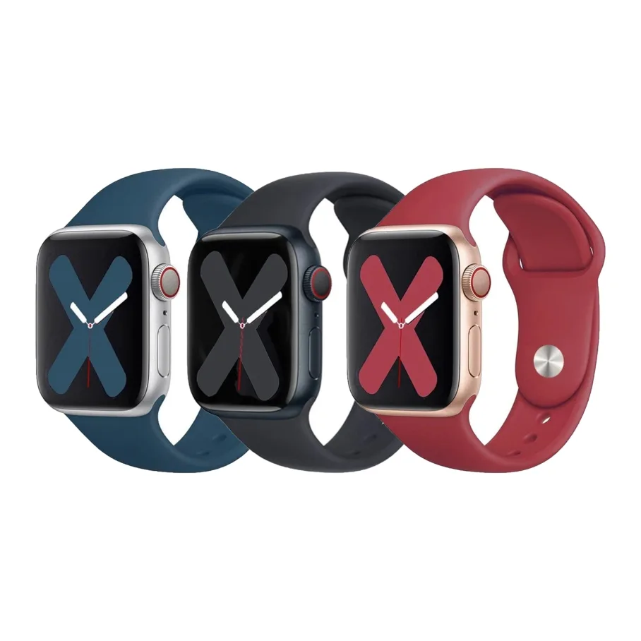 Ремінець для Apple Watch Band Silicone One-Piece Size-S 42/44/45/49 mm М'ята упаковка 14.Red