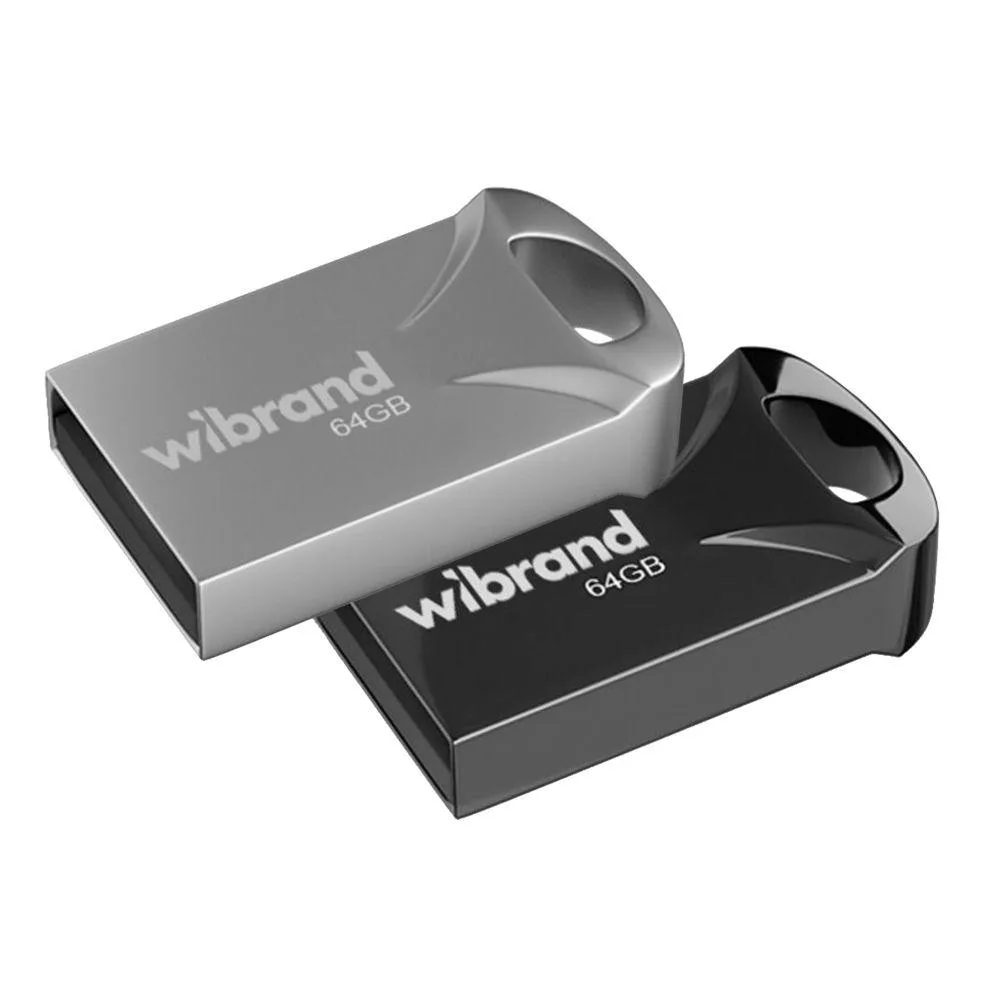 USB флеш-накопичувач Wibrand 64gb Hawk Чорний