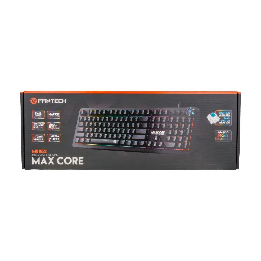 Клавіатура Ігрова Fantech Max Core MK852 Blue Switch Колір Чорний