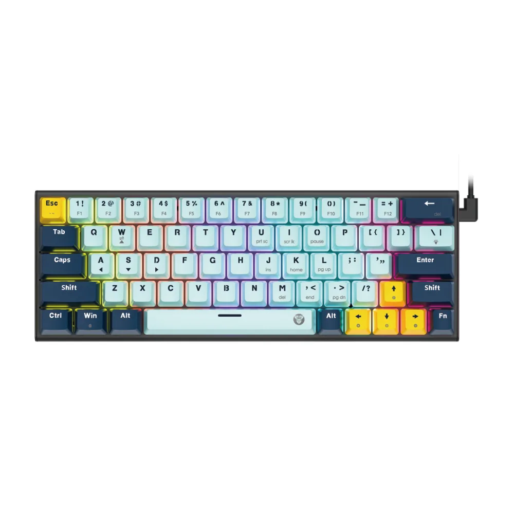 Клавіатура Ігрова FANTECH ATOM63 MK874V2 MIZU Red Switch SkyBlue