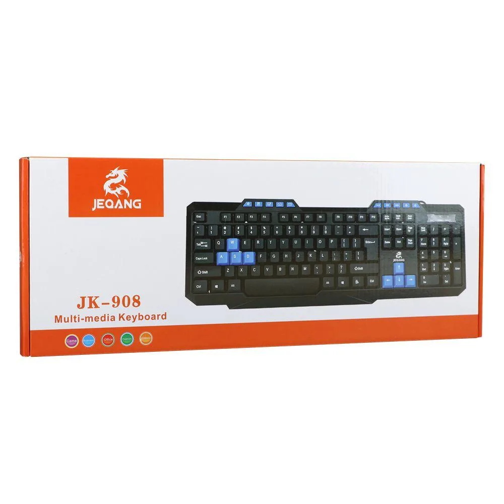 Клавіатура JEQANG JK-908 Колір Чорний