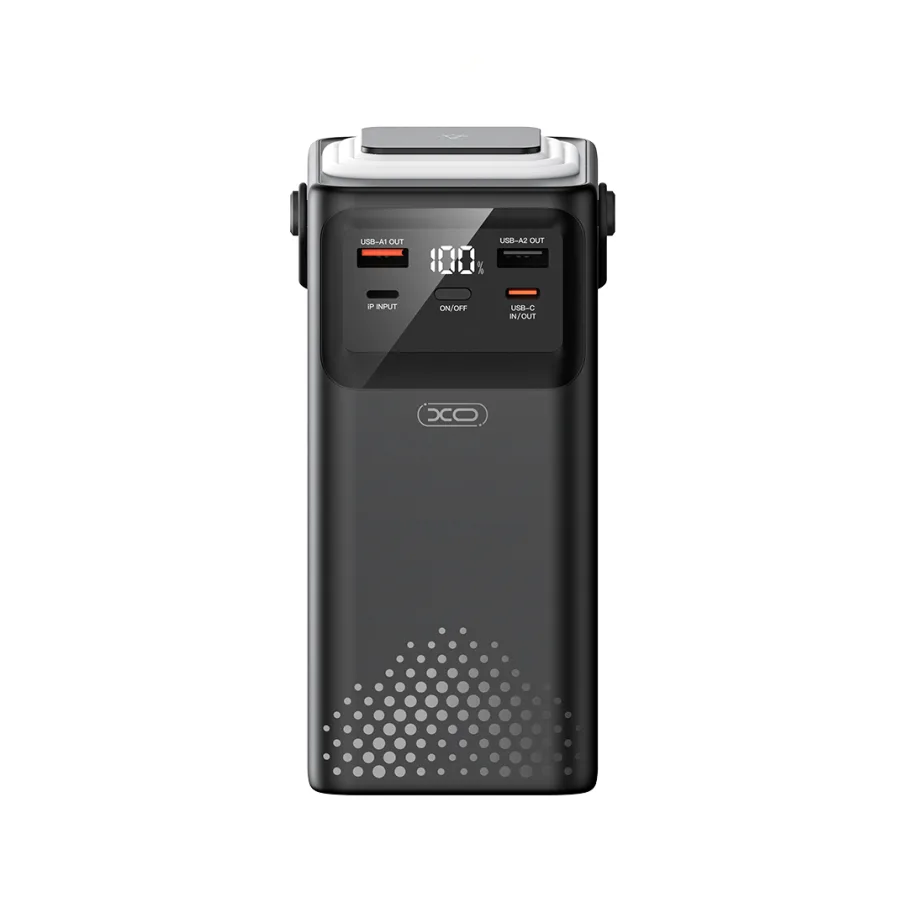 Power Bank XO PR287 PD20W+QC22.5W Four Cables + Lighting Fast Charging 80000mAh Чорний