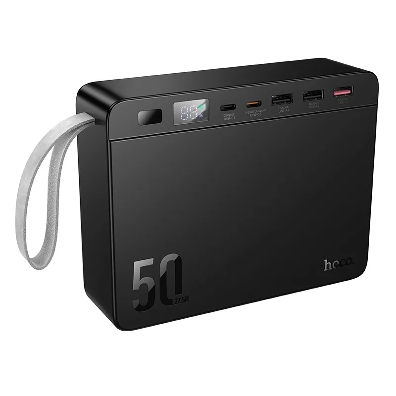 Power Bank Hoco J166 Carretera 22.5W+PD20W+lighting 50000mAh Чорний