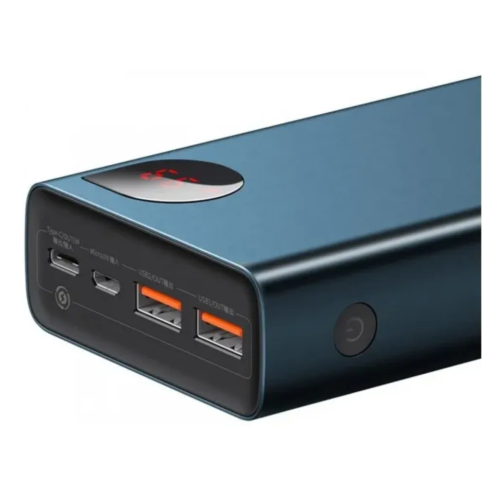 Універсальна Мобільна Батарея Power Bank Baseus Adaman Metal 65W 20000 mAh Cable USB to Type-C 3A 0.3