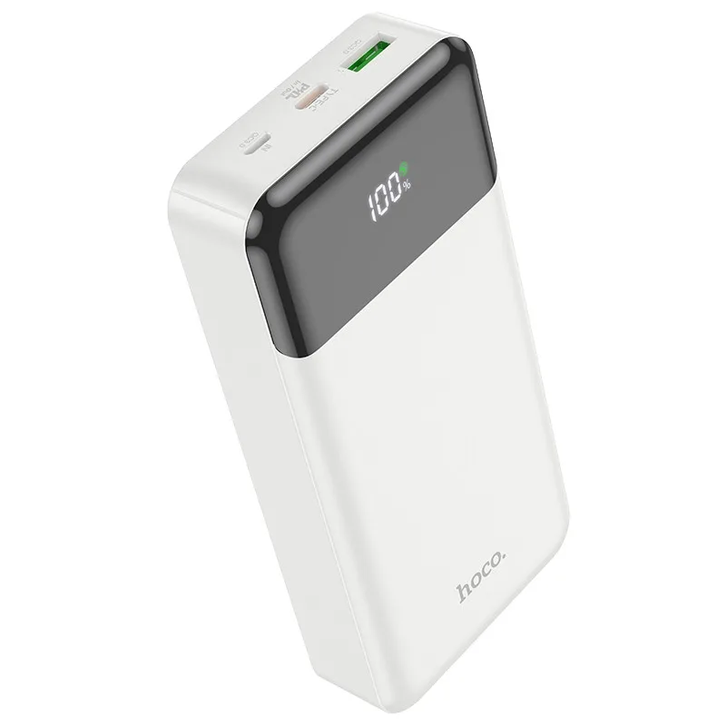 Універсальна Мобільна Батарея Power Bank Hoco J102A Cool figure PD20W+QC3.0 20000 mAh Бiлий